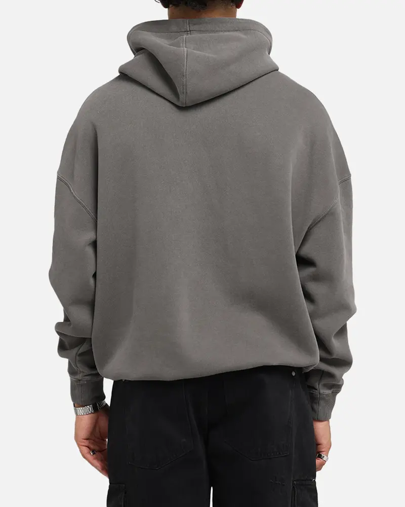 Saint Morta Black Doves Boxy Hoodie Washed Charcoal 3