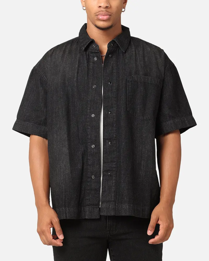 Saint Morta Boxy Denim Shirt Black 1