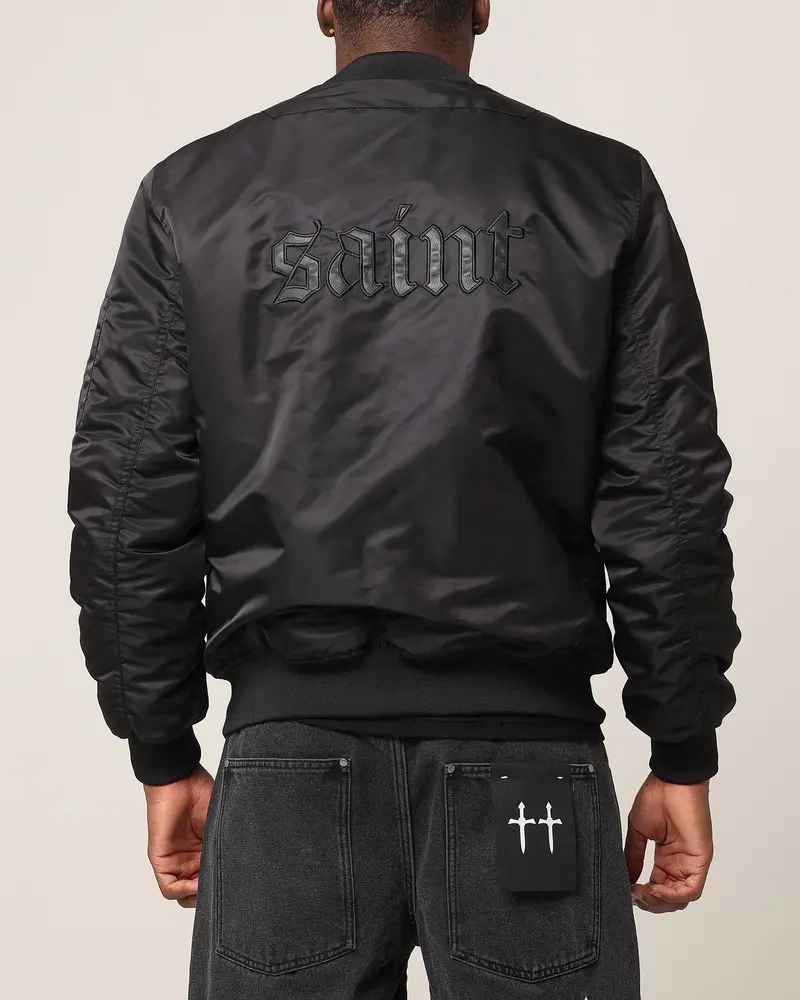 Saint Morta Cambronne V2 Bomber Jacket Black/Black 1