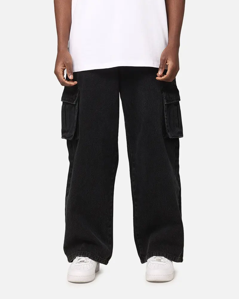 Saint Morta Cargo Jeans Black 1