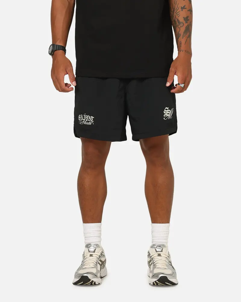 Saint Morta Cavalier Beach Shorts Black 1