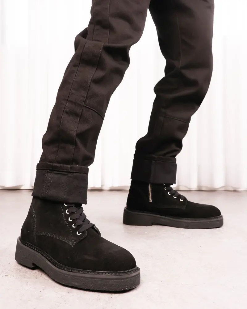 Saint Morta Chunky Boot Suede Black 1