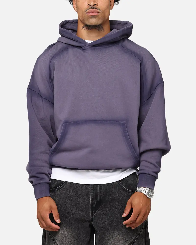 Saint Morta Contrast Wash Hoodie Purple 1