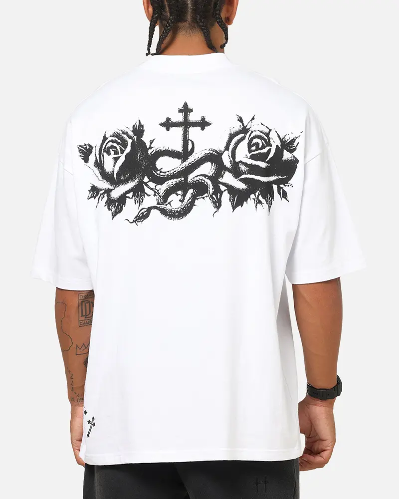 Saint Morta Conviction Mock Neck T-Shirt White 1