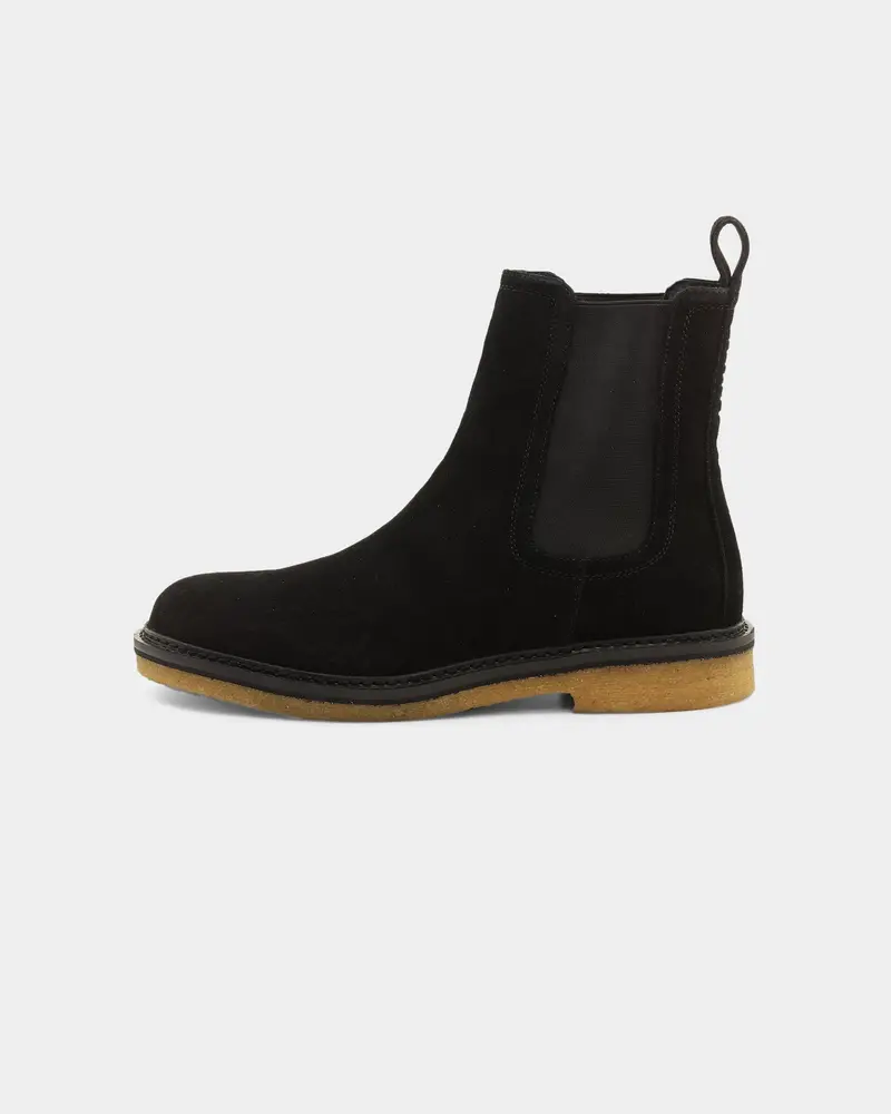 Saint Morta Crepe Chelsea Boot Black/Gum 1
