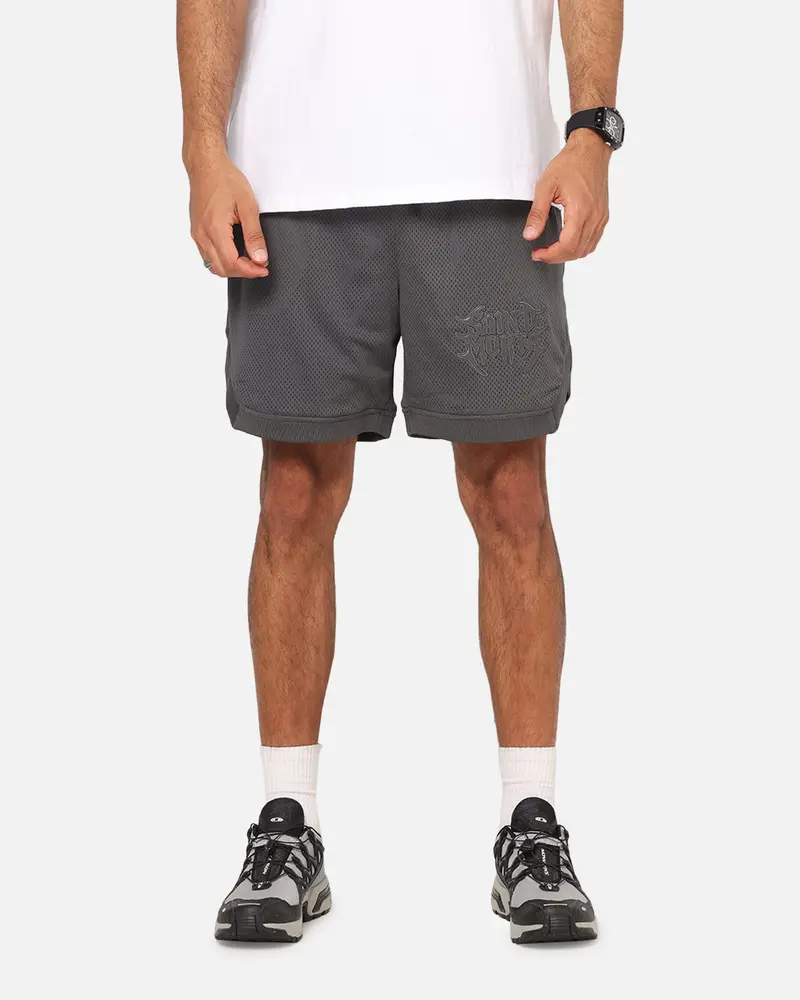 Saint Morta Crested Wing Basketball Shorts Grey 1