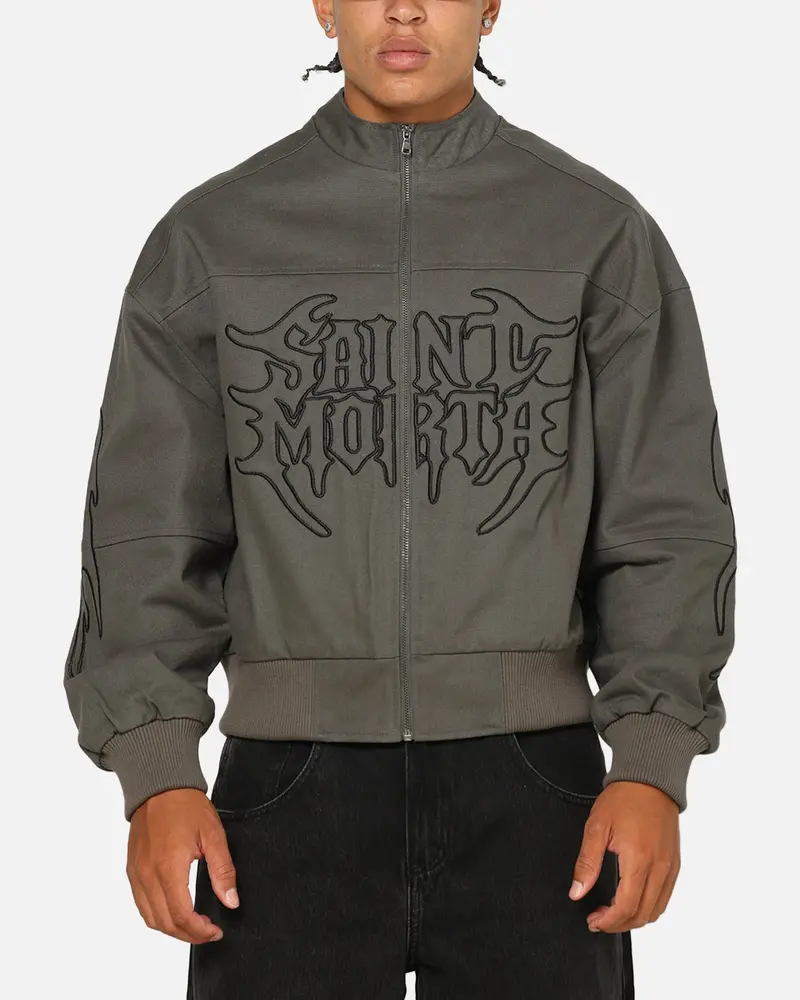 Saint Morta Crested Wing Jacket Aged Grey 1