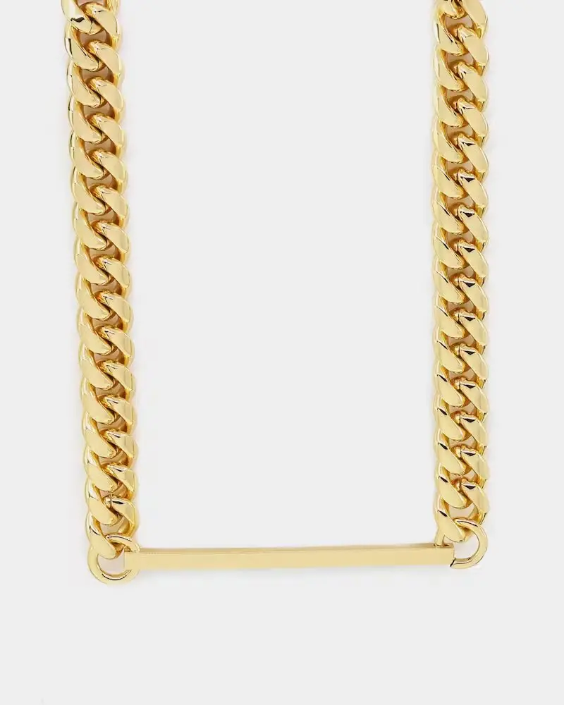 Saint Morta Custom Alpha 4 Letter Chain Gold 1