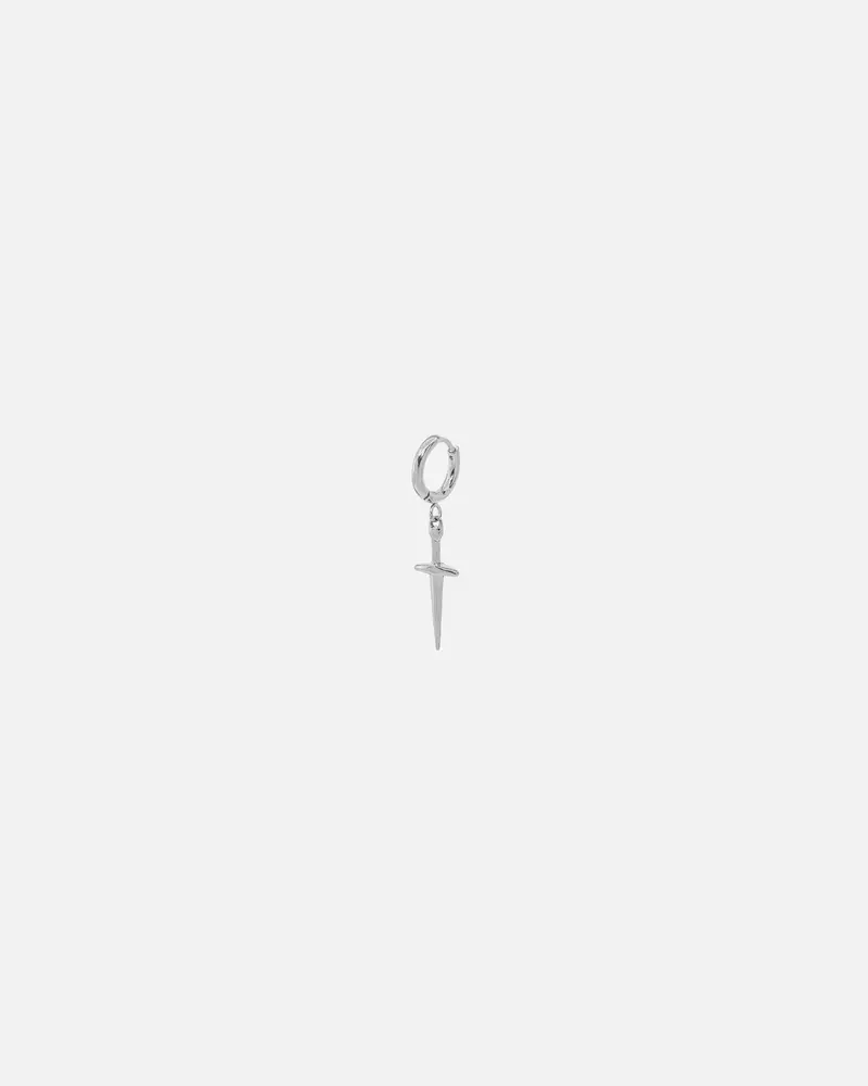 Saint Morta Dagger Earring White Gold 1