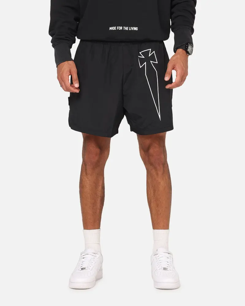 Saint Morta Dagger Sport Beach Shorts Black 1