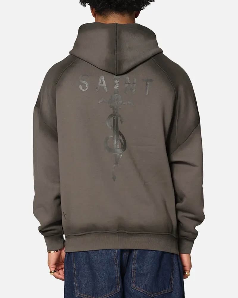 Saint Morta Daggers Premium Hoodie Contrast Brown 1