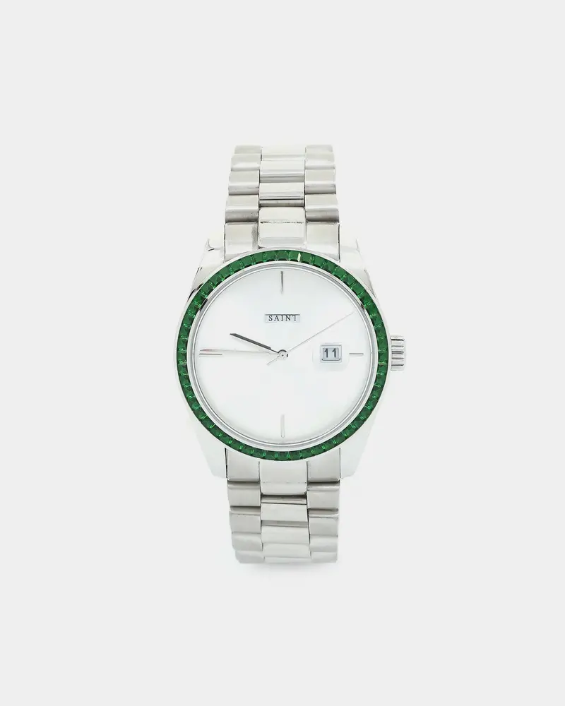 Saint Morta De Couler Watch Silver/Green 1