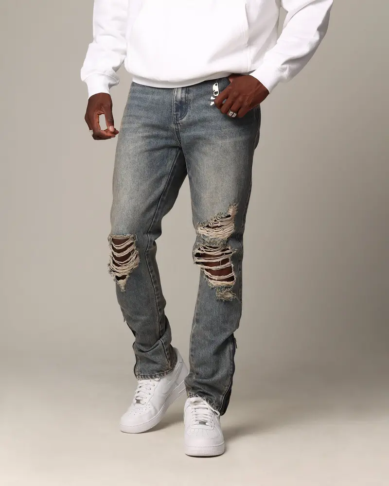 Saint Morta Deadbeat Fimi Jeans Dirty Blue 1