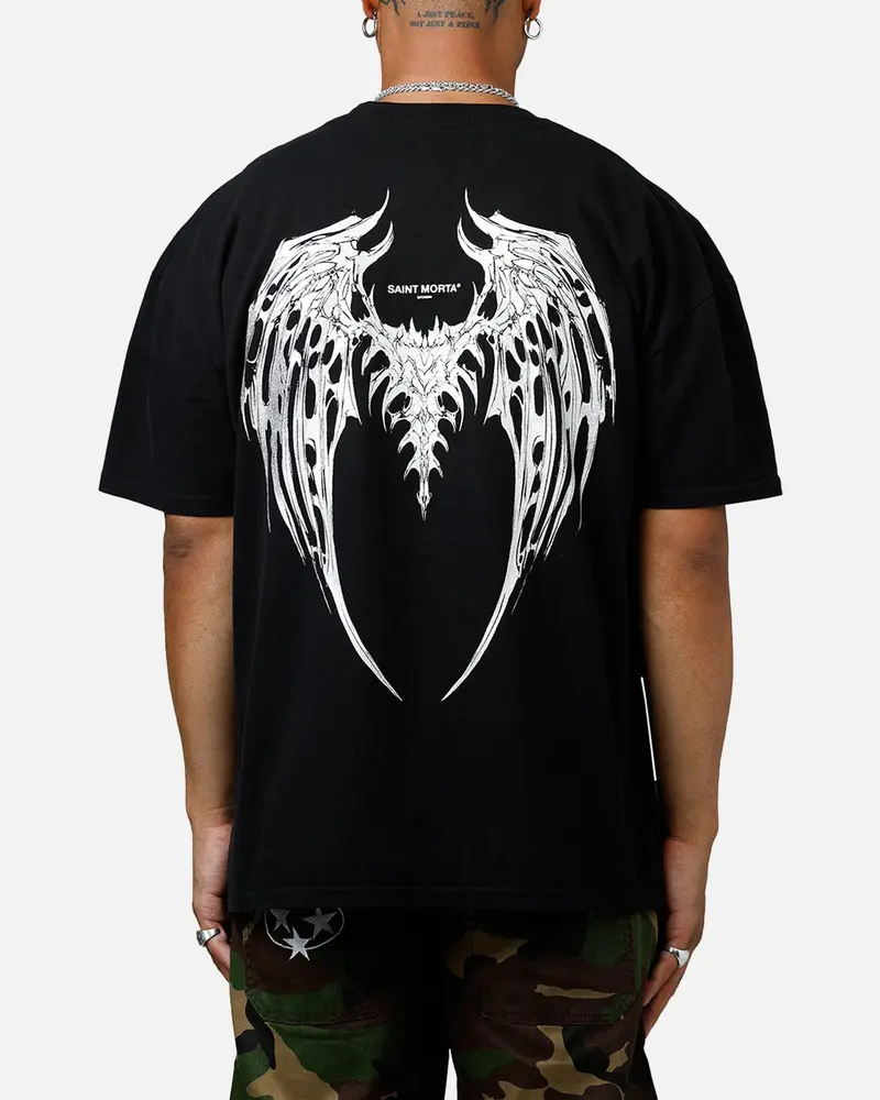 Saint Morta Departed Boxy T-Shirt Black 1