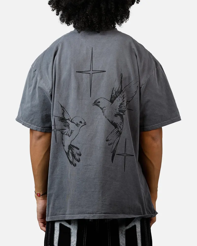 Saint Morta Destiny Rising T-Shirt Washed Charcoal 1