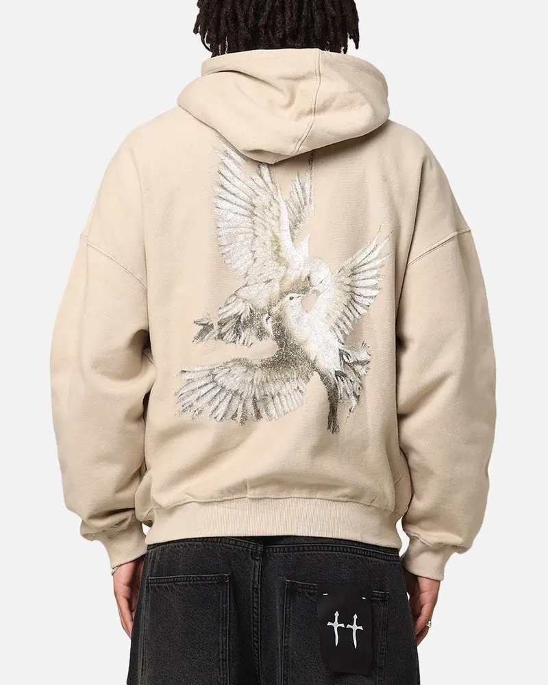 Saint Morta Doves Vintage Hoodie Stone 1