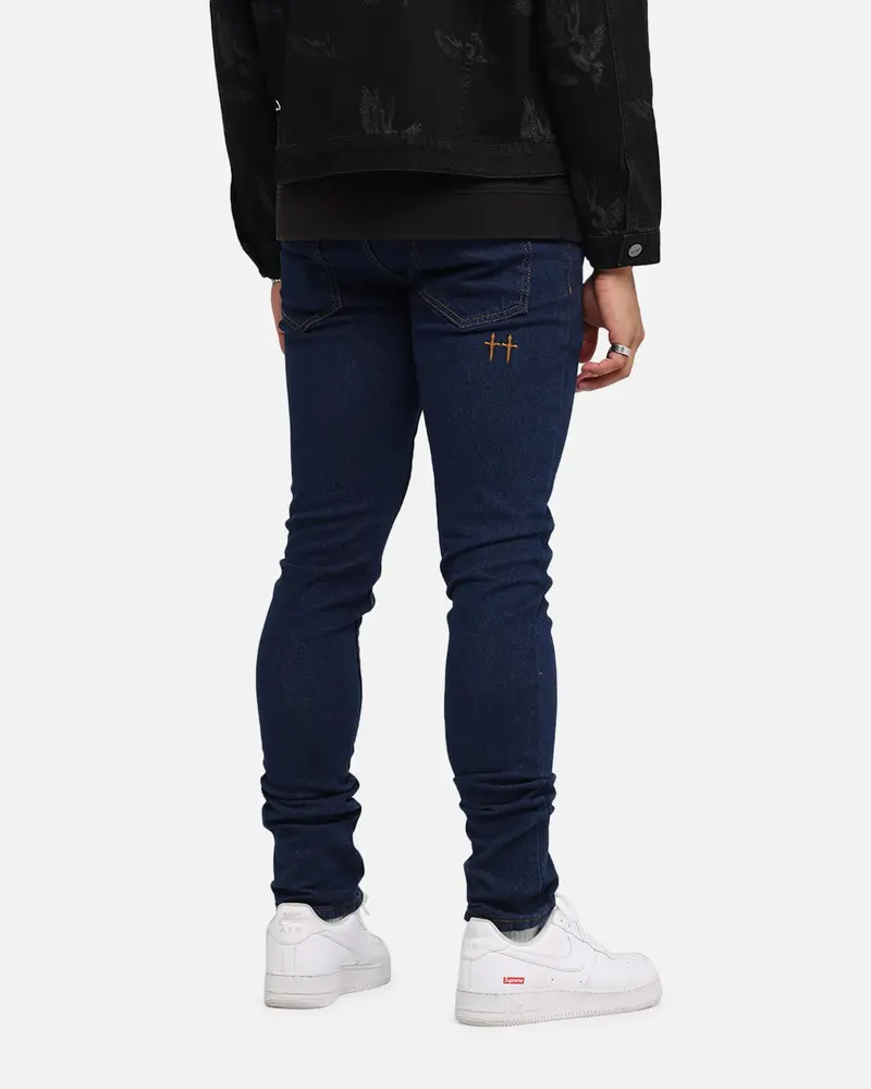 Saint Morta Dynasty Jeans Indigo/Tan 1