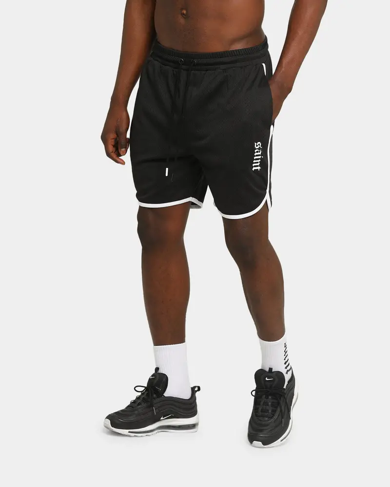 Saint Morta Era Mesh Basketball Short Black/White 1