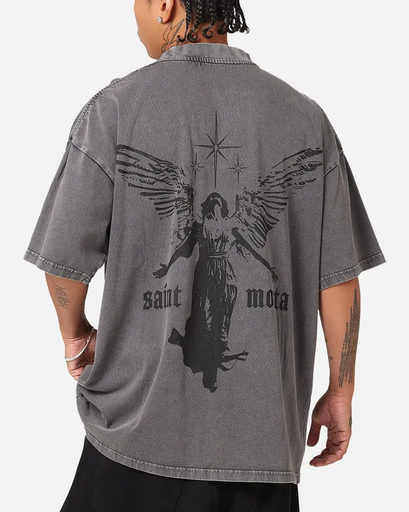 Saint Morta Ethereal T-Shirt Washed Charcoal 1