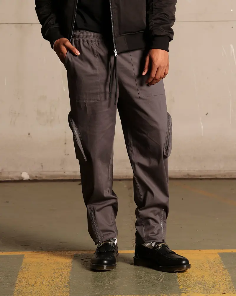 Saint Morta Gallery Zip Cargo Pants Slate 1