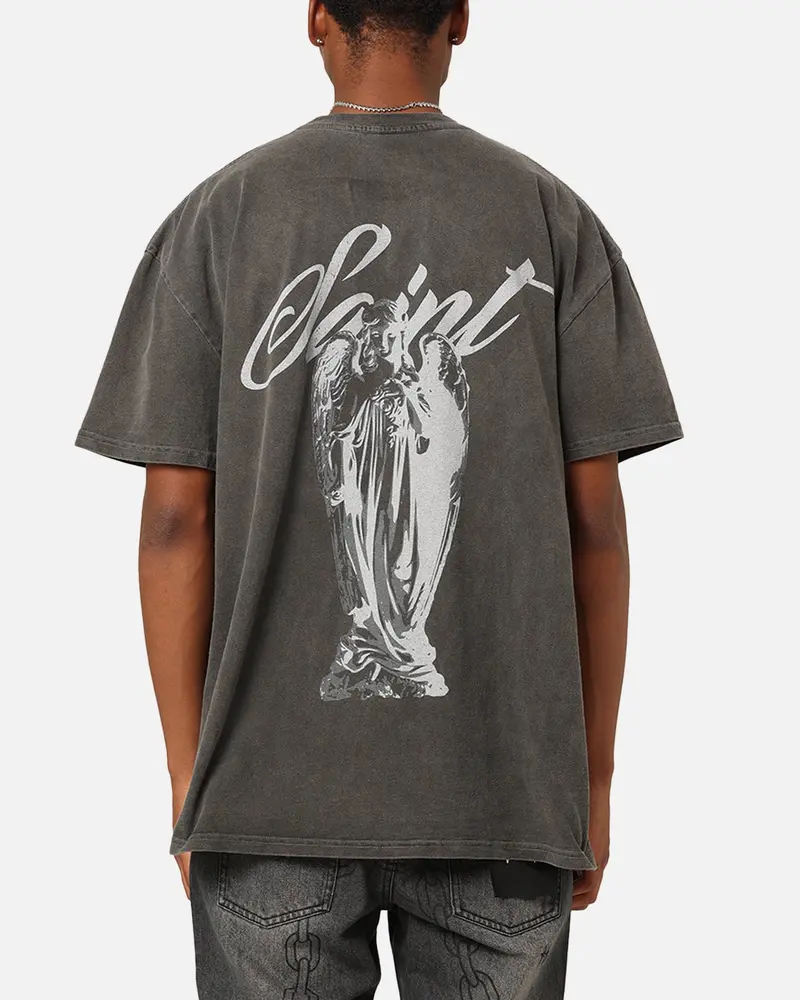 Saint Morta Guardian T-Shirt Black Wash 1