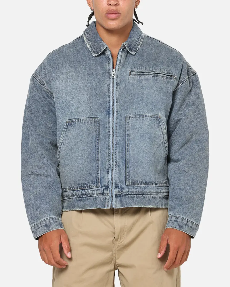 Saint Morta Halo Zip Jacket Dirty Denim 1