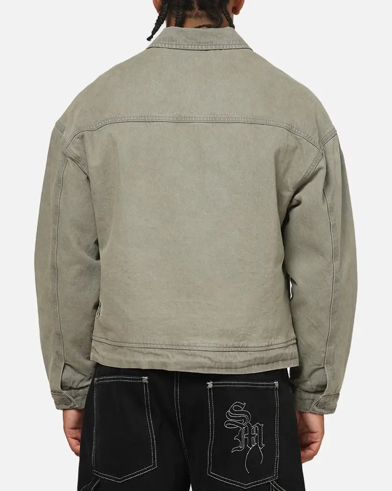 Saint Morta Halo Zip Jacket Washed Grey 3