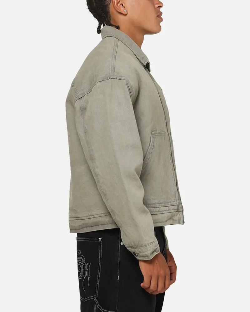 Saint Morta Halo Zip Jacket Washed Grey 4