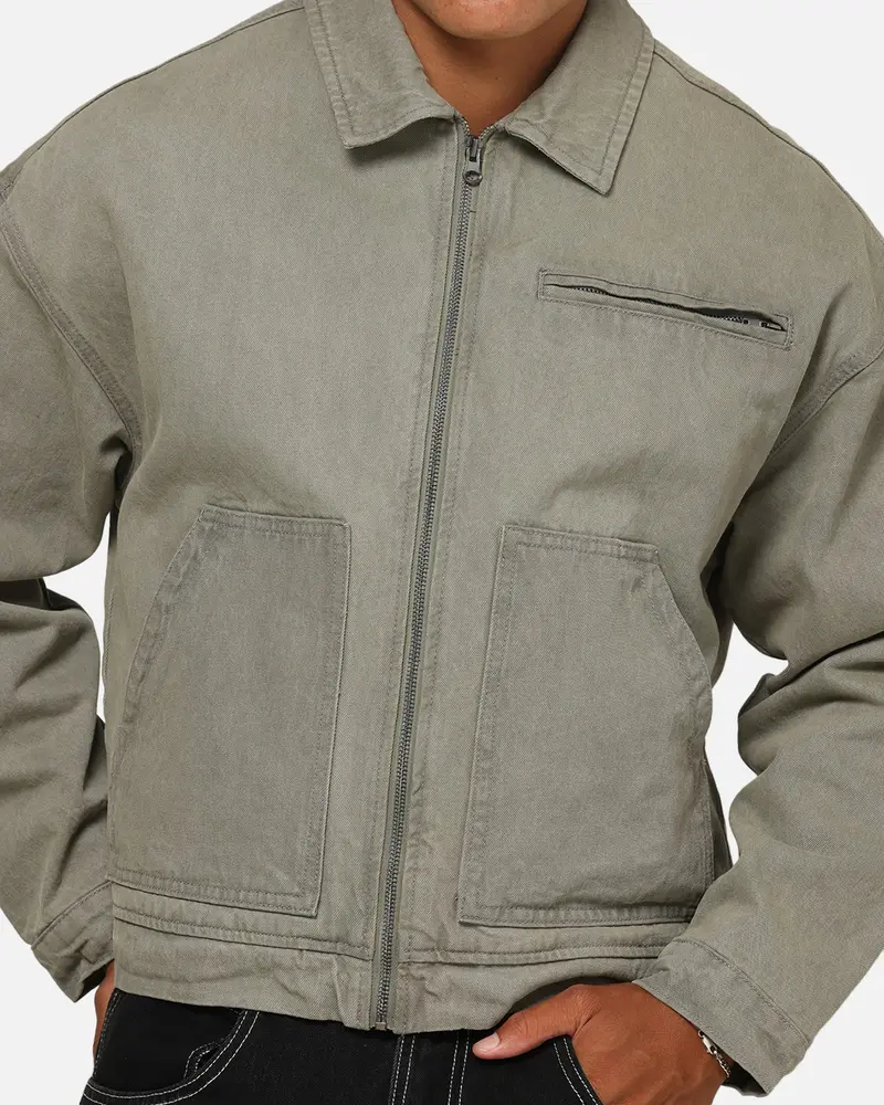 Saint Morta Halo Zip Jacket Washed Grey 6