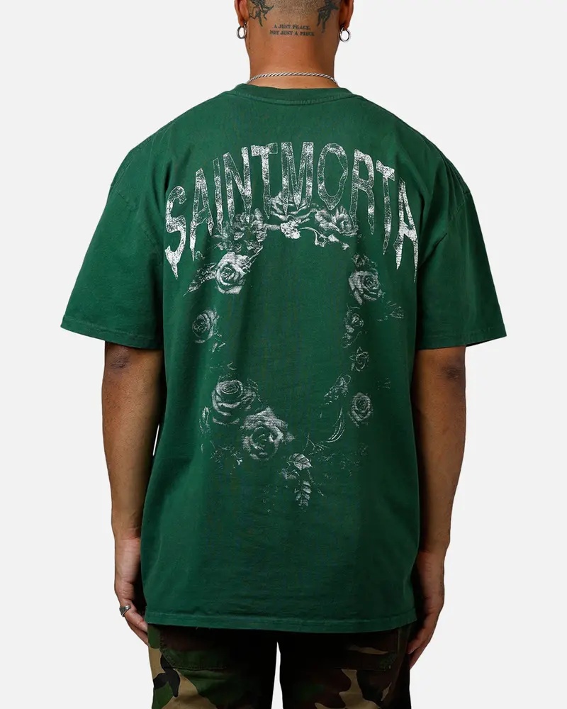 Saint Morta Heartbreak Boxy T-Shirt Green 1