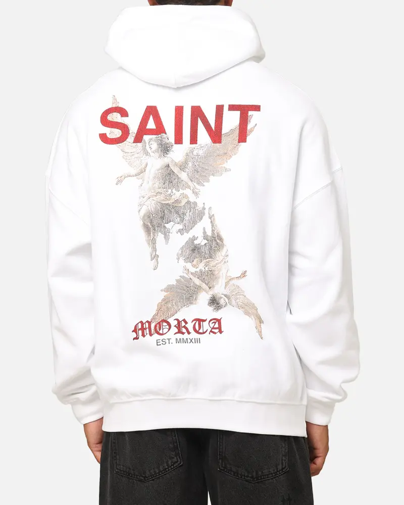 Saint Morta Heavens Boxy Hoodie White 1