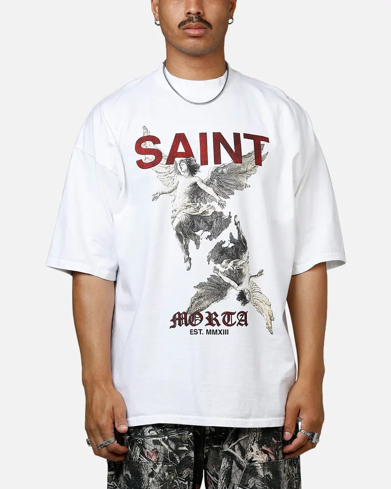 Saint Morta Heavens Mock T-Shirt White 1