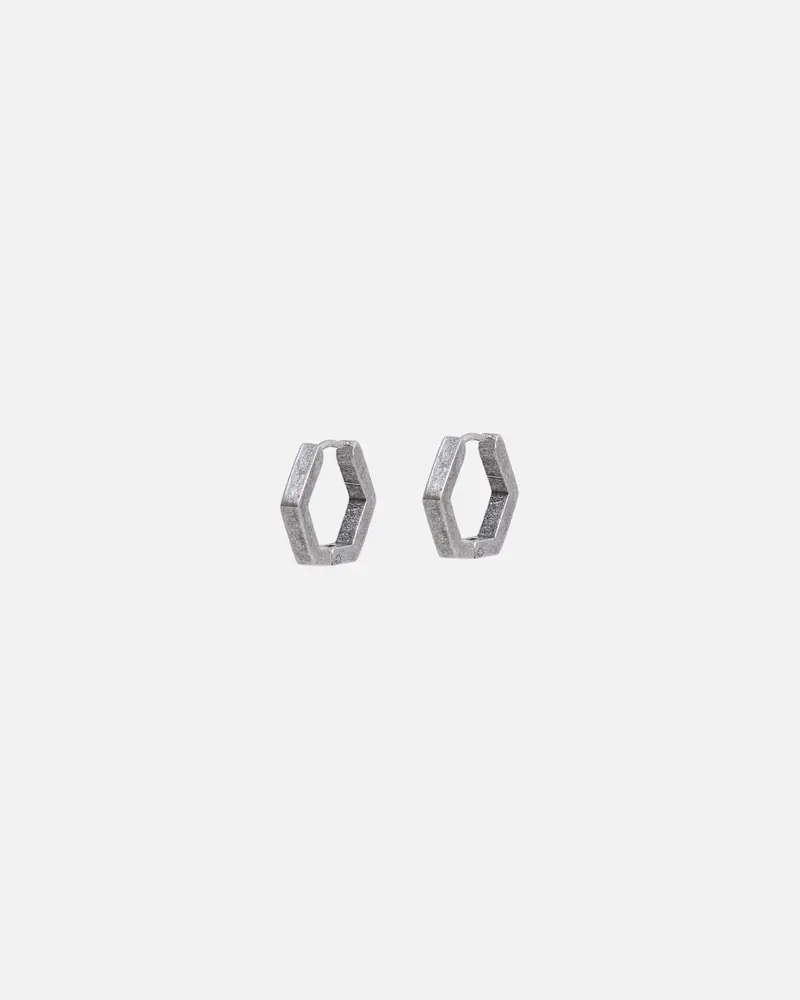 Saint Morta Hex Earrings Antique Silver 1