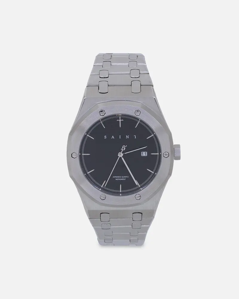 Saint Morta Hex Premiere Watch Silver/Black 1