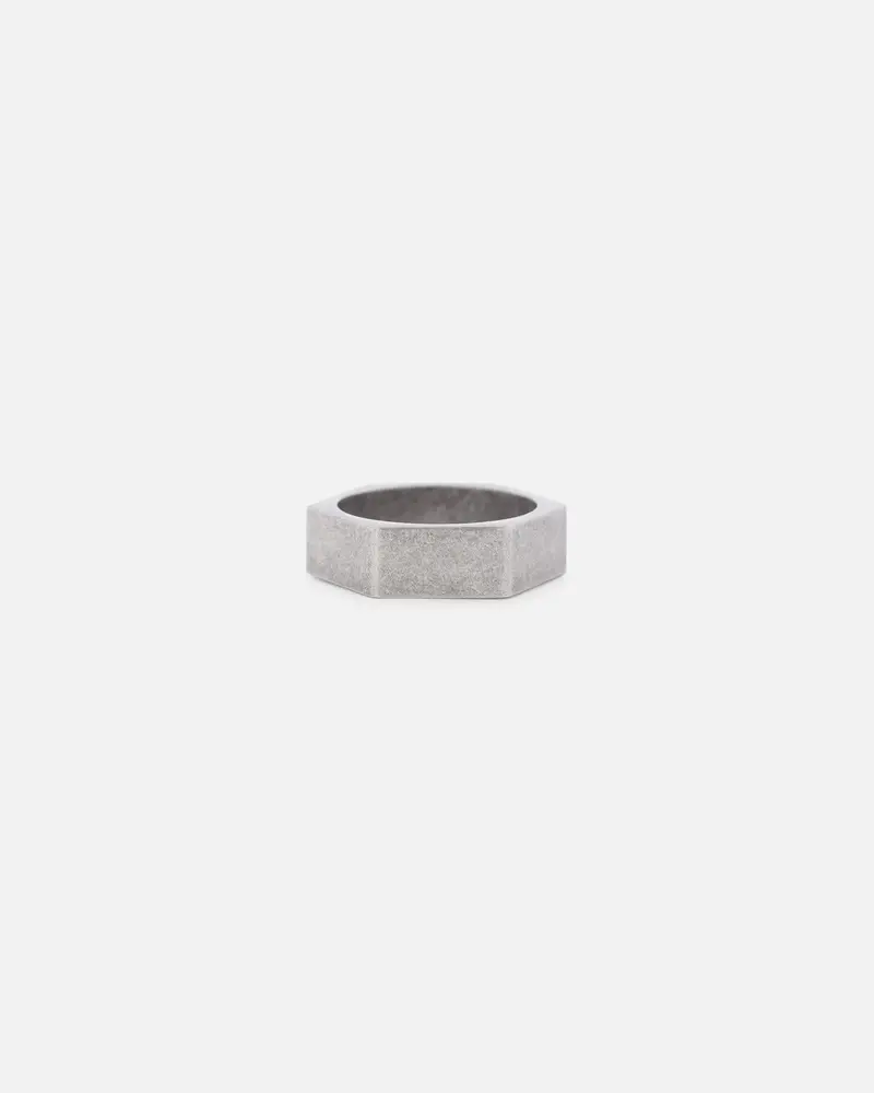 Saint Morta Hex Ring Antique Silver 1