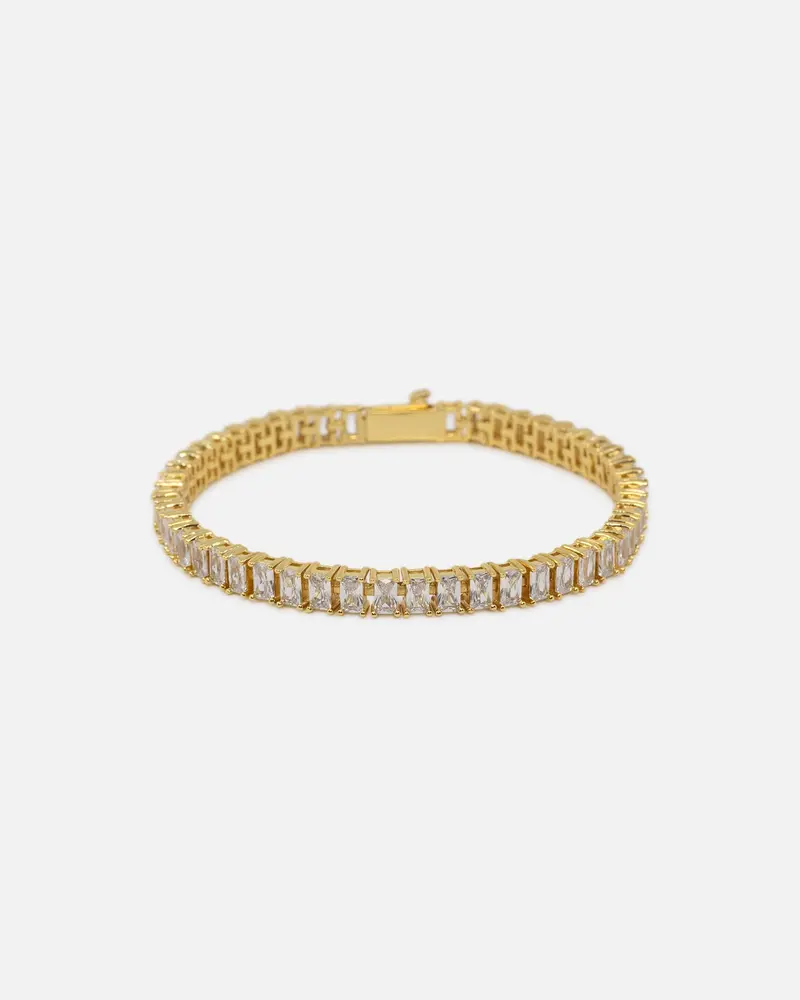 Saint Morta Iced Baguette Bracelet Iced Gold 1