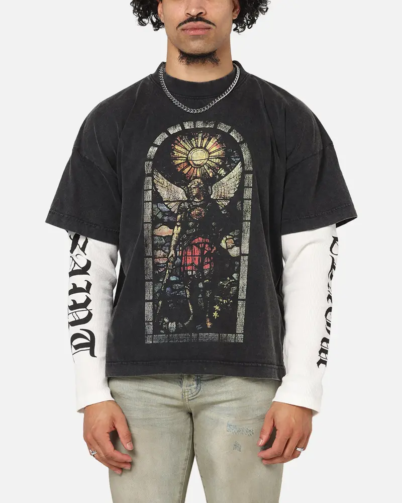 Saint Morta Kingdomcome Long Sleeve T-Shirt Vintage Black 1