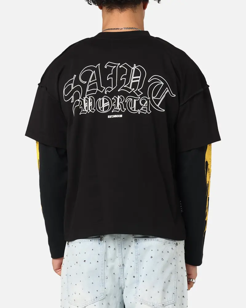 Saint Morta La Flame Long Sleeve T-Shirt Black 1
