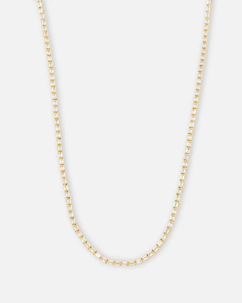 Saint Morta Landscape Baguette Chain Iced Gold 1