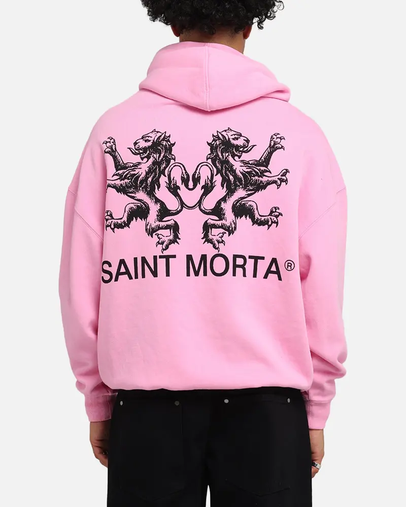 Saint Morta Lover Club Boxy Hoodie Pink 1