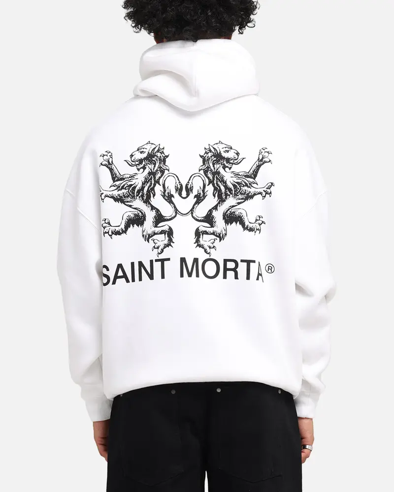 Saint Morta Lover Club Boxy Hoodie White 1