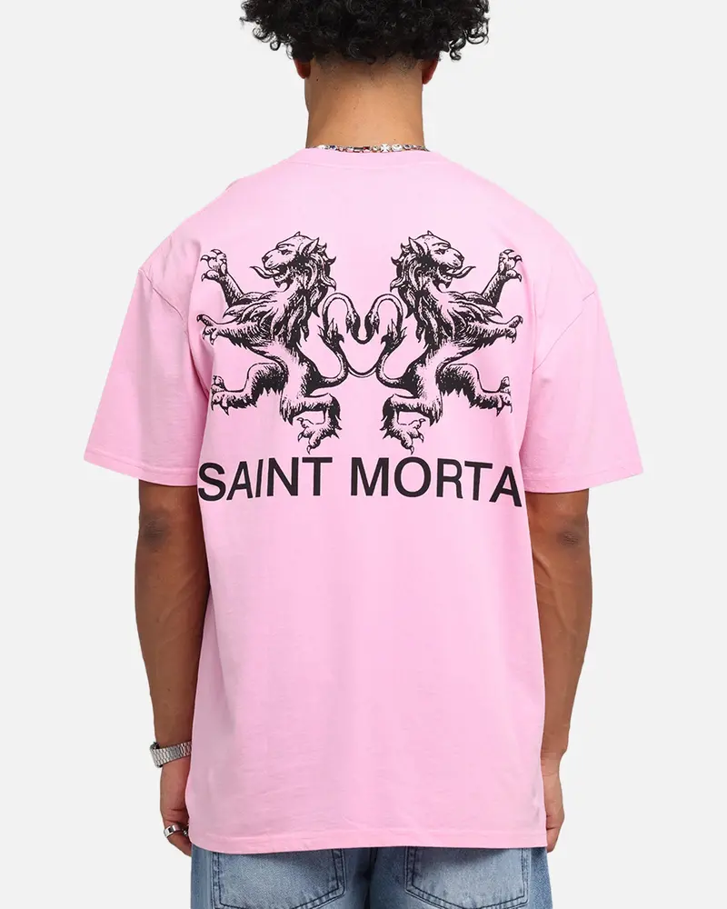 Saint Morta Lover Club Boxy T-Shirt Pink 1