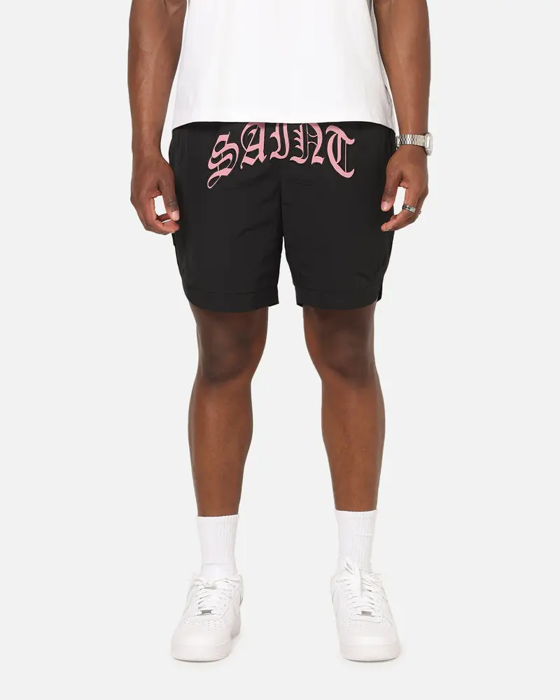 Saint Morta Lucius Shorts Black/Pink 1