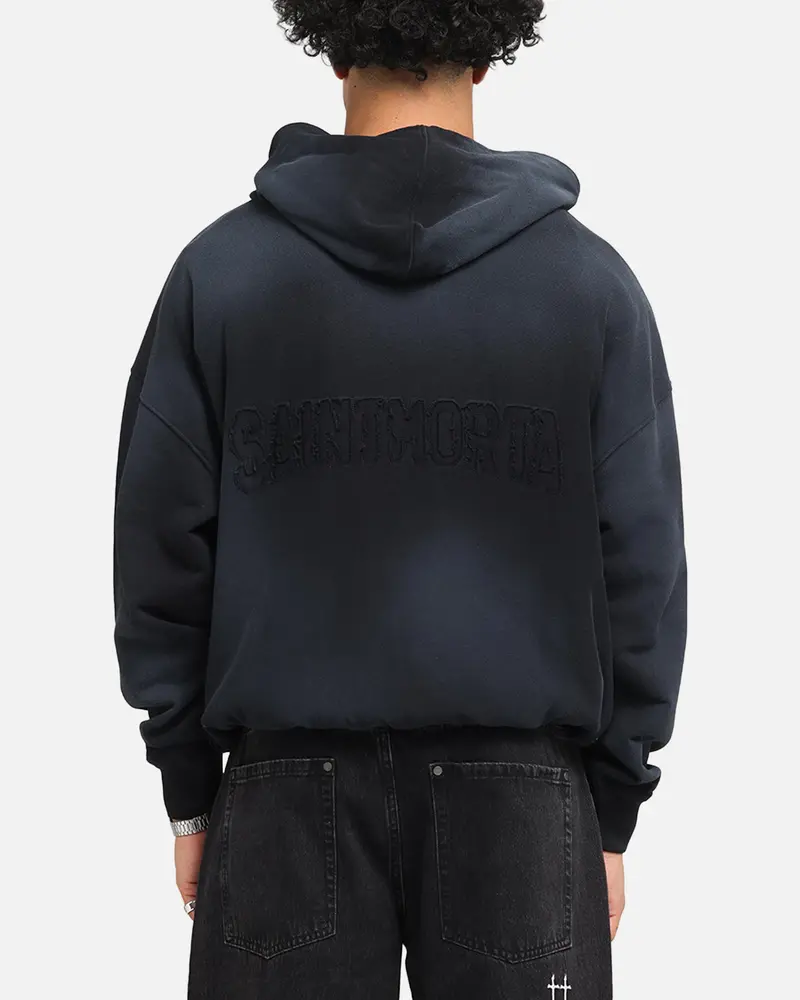 Saint Morta Manticore Boxy Hoodie Sunfade Black 1