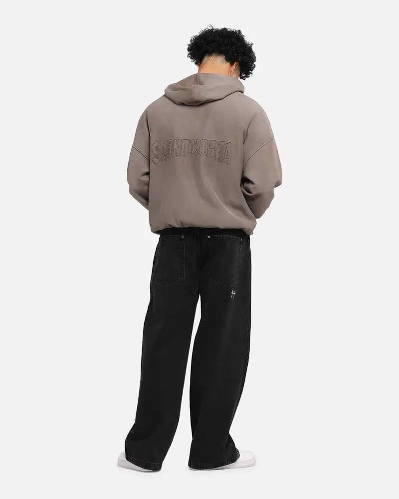 Saint Morta Manticore Boxy Hoodie Sunfade Brown 3