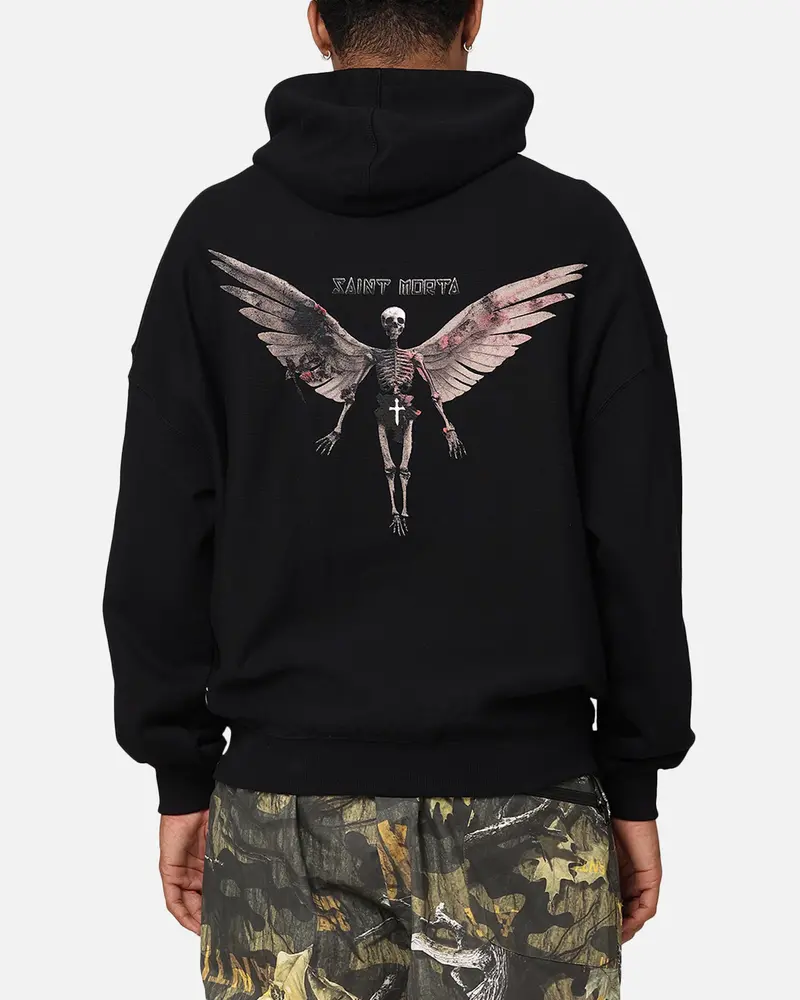 Saint Morta Momento Mori Hoodie Black 1