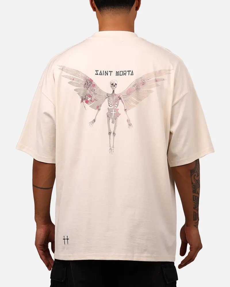 Saint Morta Momento Mori Mock T-Shirt Off White 1