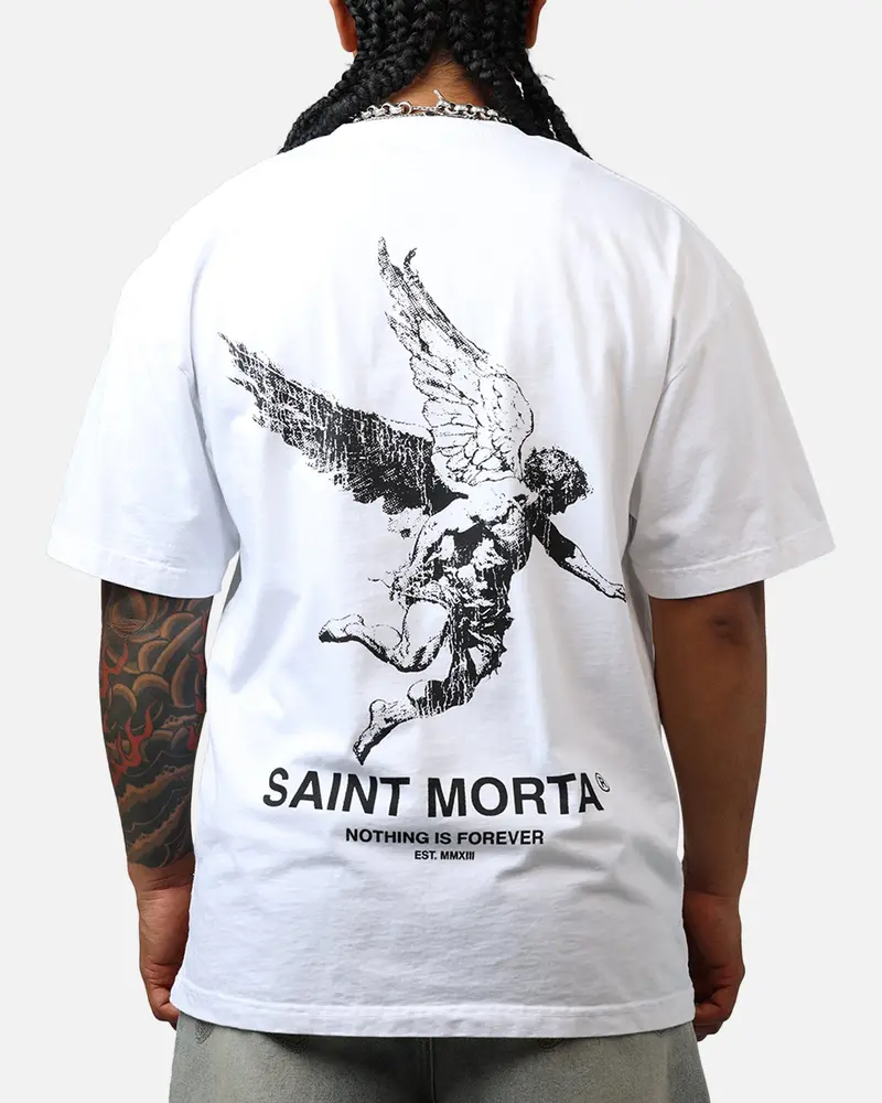 Saint Morta Nothing Is Forever Drop T-Shirt White 1