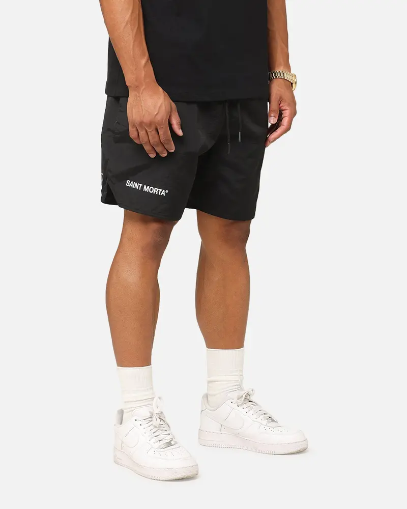 Saint Morta Official Nylon Shorts Black 1