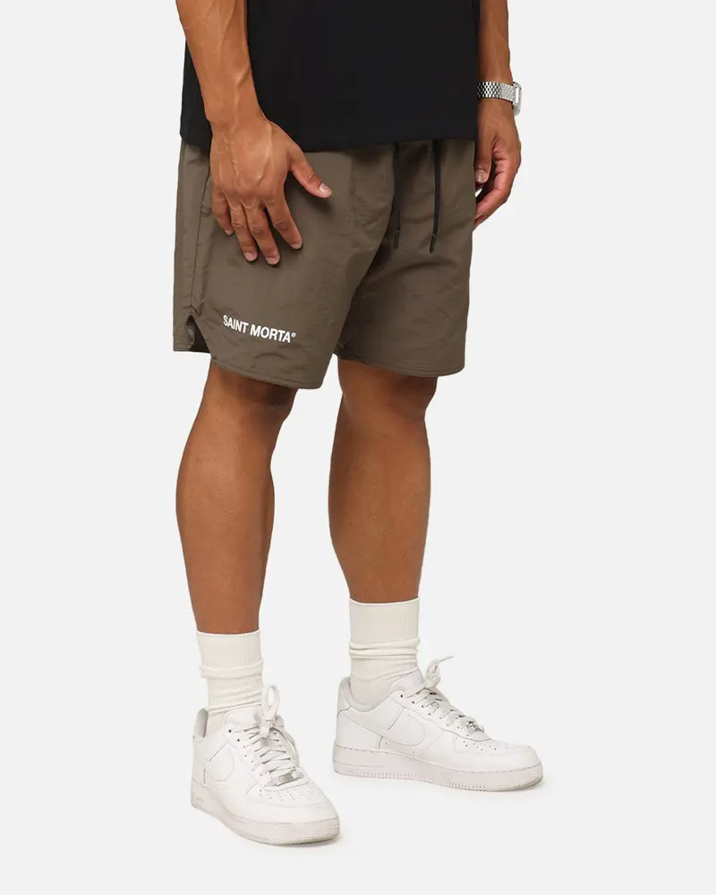 Saint Morta Official Nylon Shorts Dark Brown 1